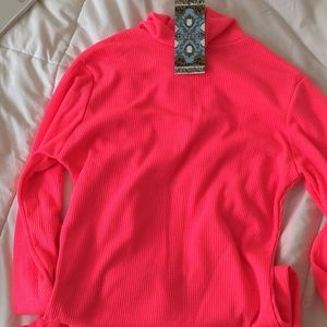 BOOHOO NEON PINK BODYCON DRESS